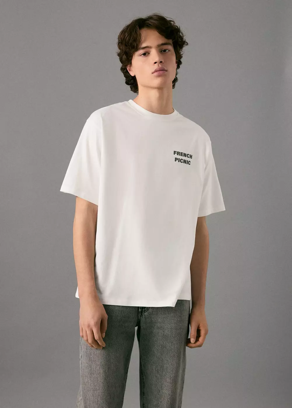 T-shirt coton imprimé, MANGO TEEN