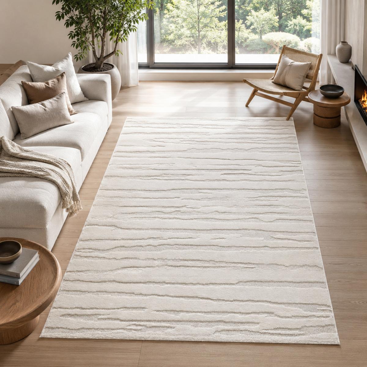 Tapis salon et chambre tissé motif simple LYN9 CERVAG, UN AMOUR DE TAPIS
