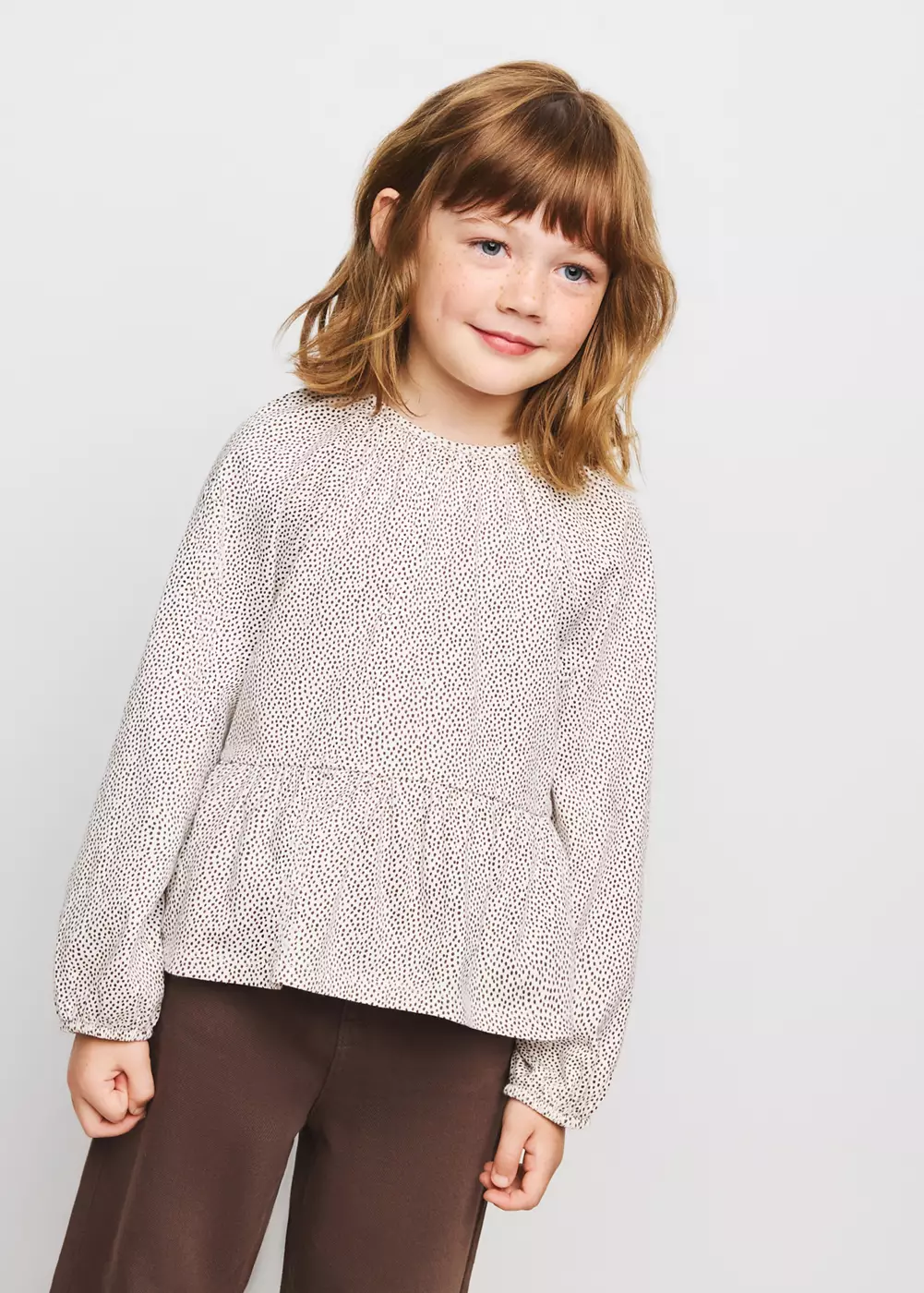 Blouse en coton imprimée, MANGO BABY