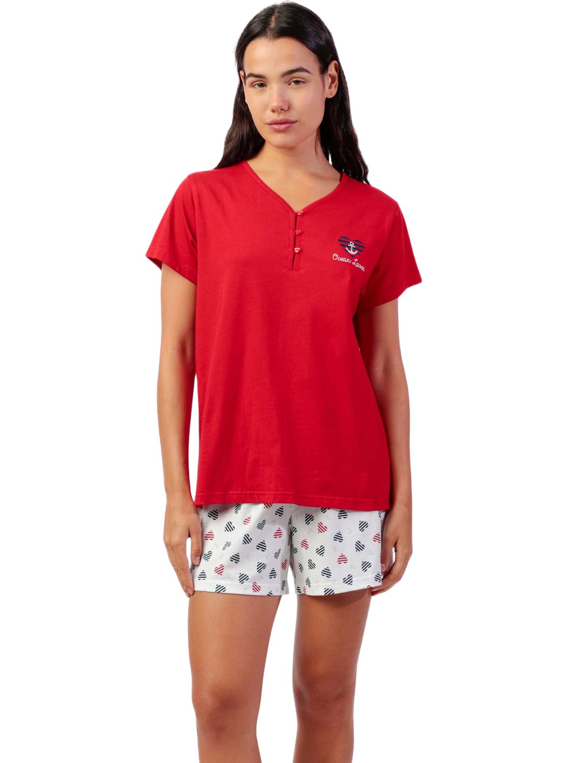 Pyjama short t-shirt Ocean Lover, ADMAS