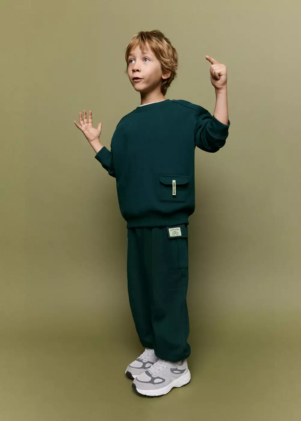 Pantalon jogger cargo, MANGO BABY