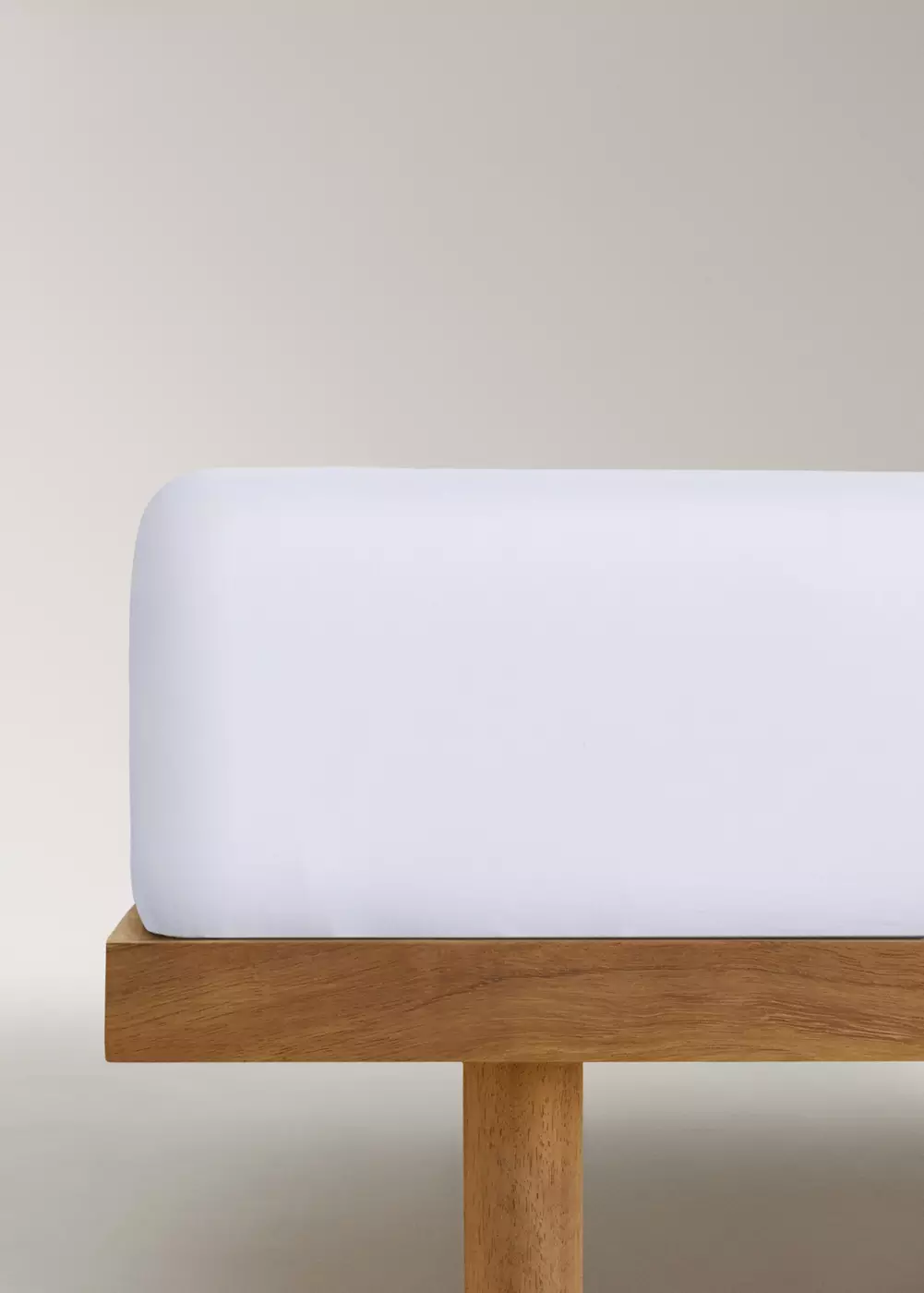 Drap-housse percale de coton 200 fils lit 60 cm, MANGO HOME
