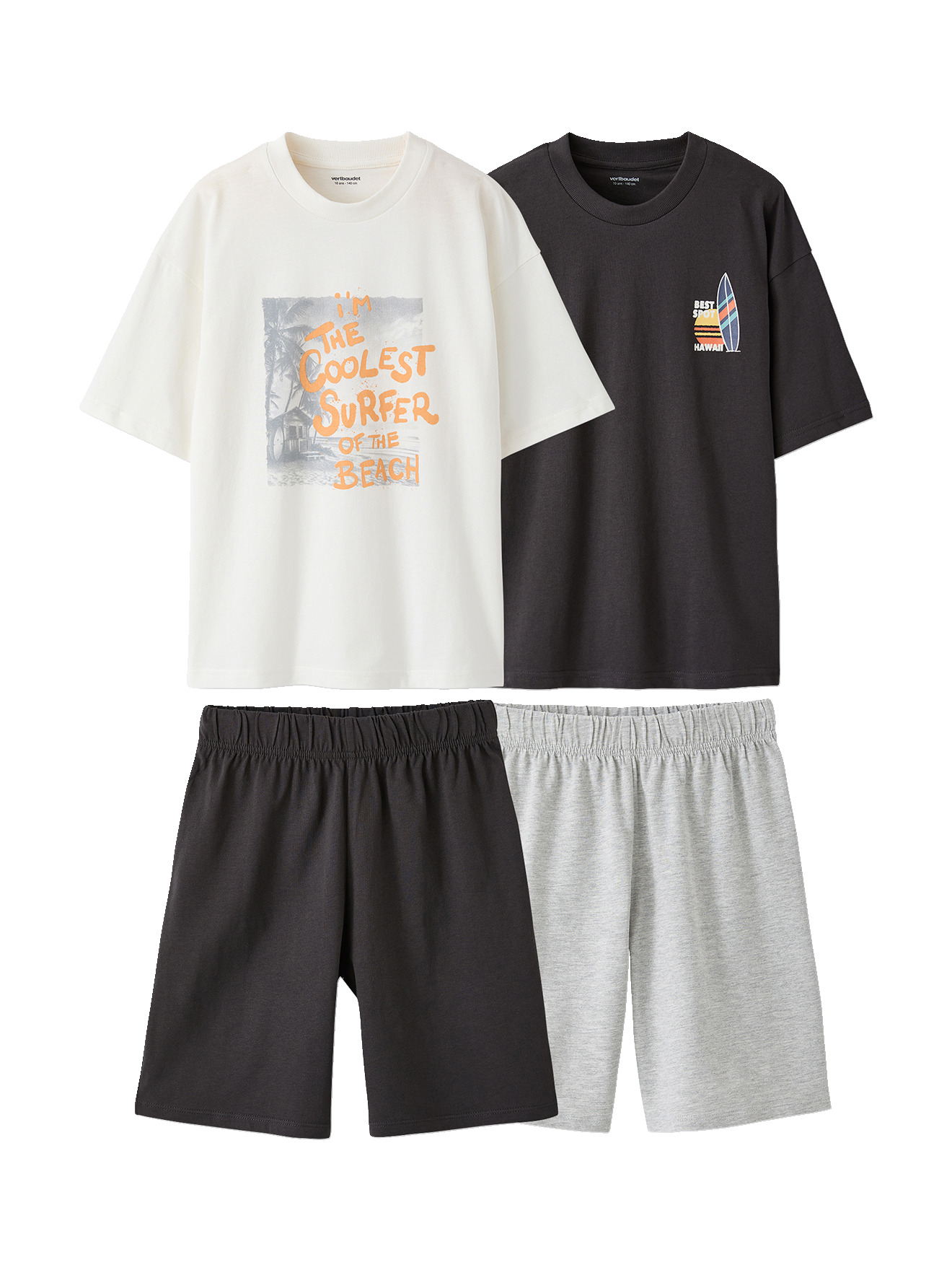 Lot 2 pyjama short surf, JONEN