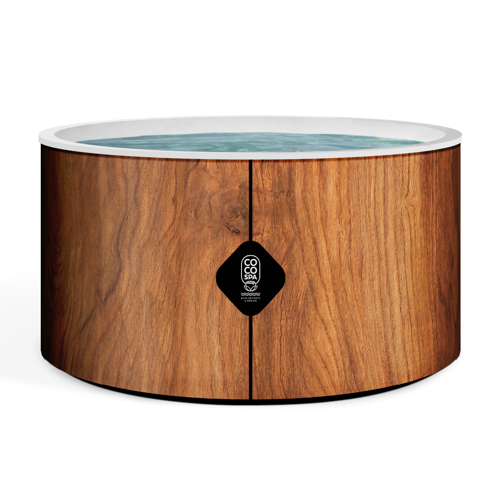 Spa gonflable chauffant & massant imitation bois, COCO SPA