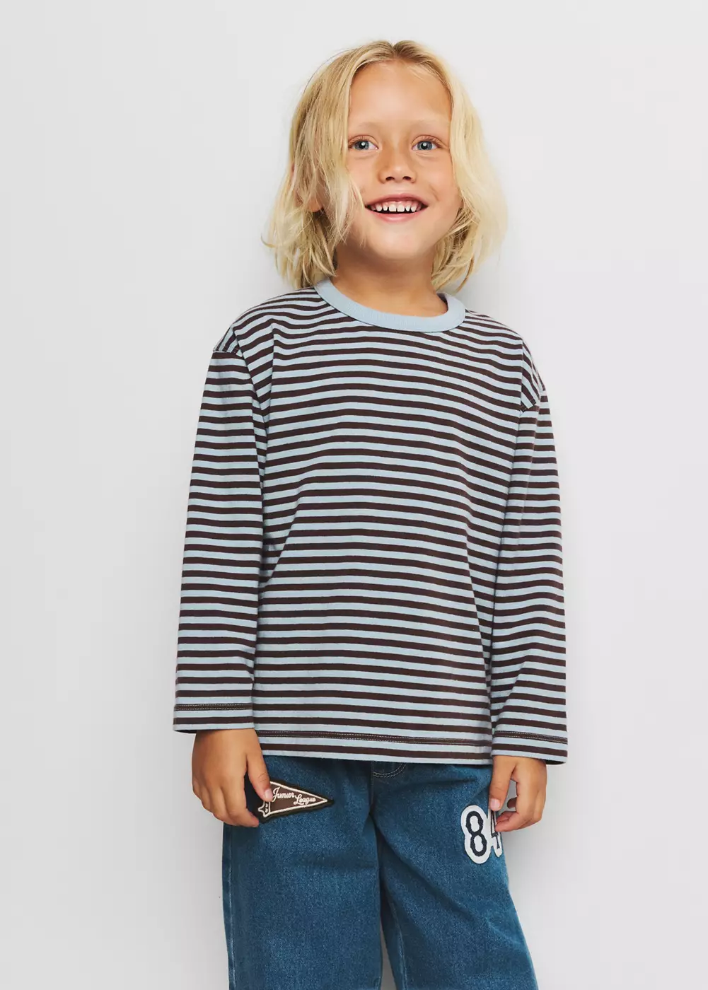T-shirt coton à rayures, MANGO BABY