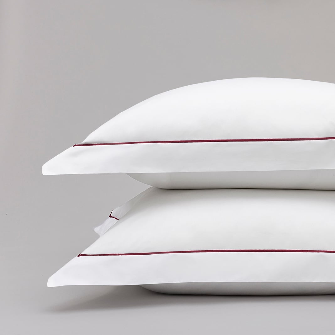 Taie d'oreiller percale de coton peigné 160 fils - 400TC FLORENCE, COTTON & CO