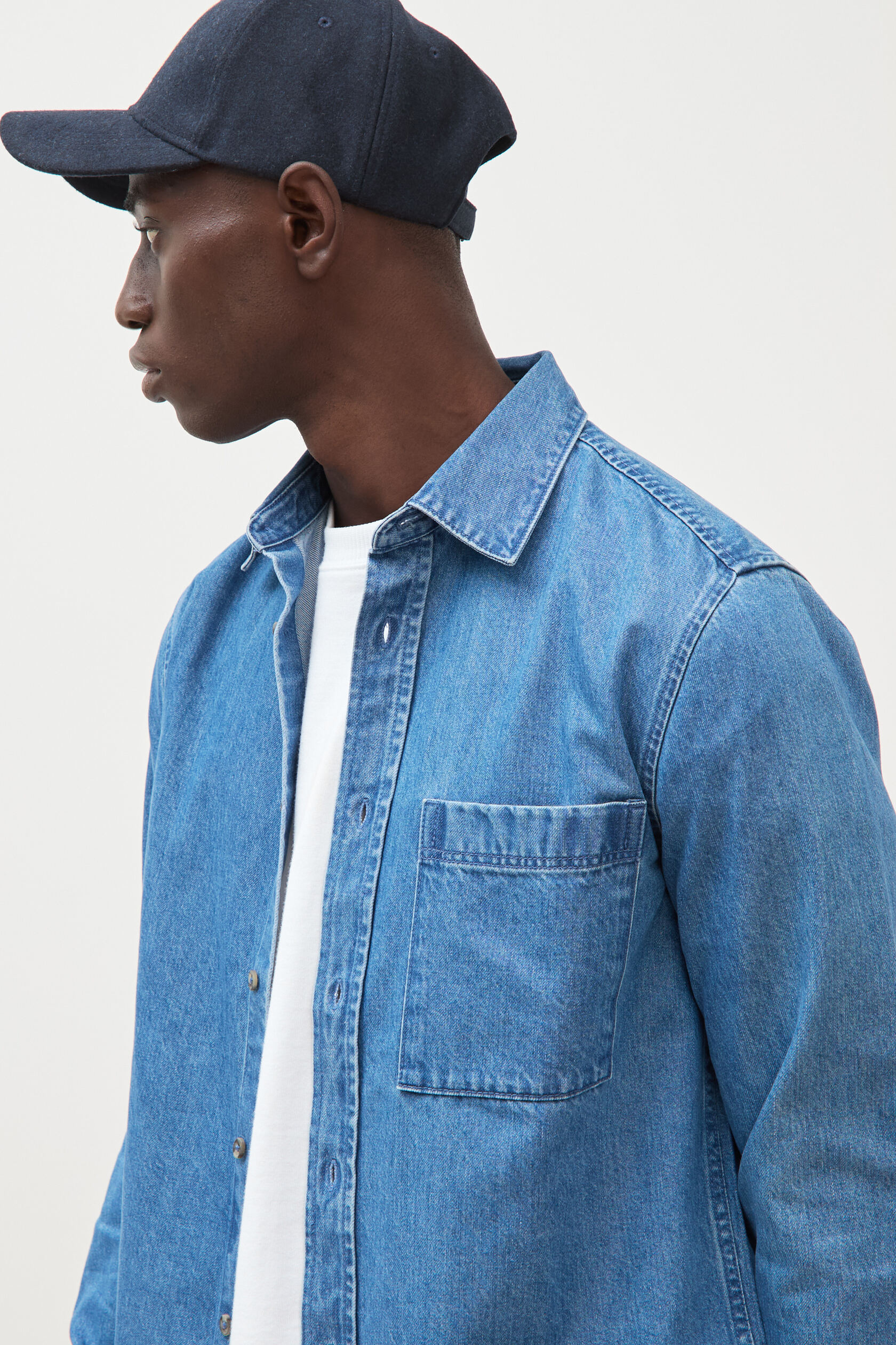 Chemise col américain manches longues, BONOBO