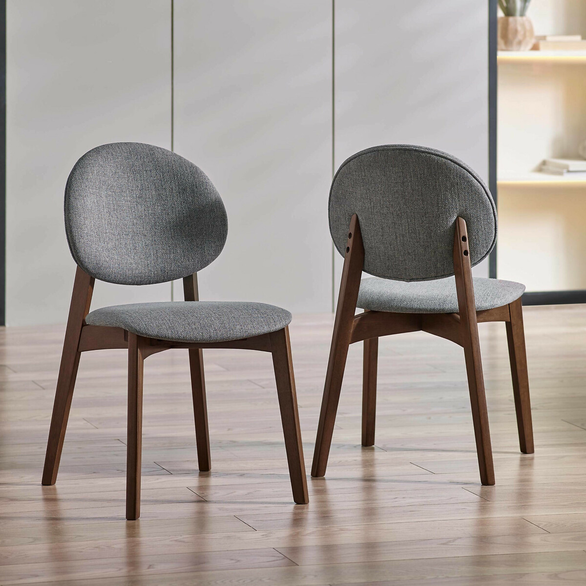 Solene Walnut Dining Chairs (Set of 2), SO'HOME