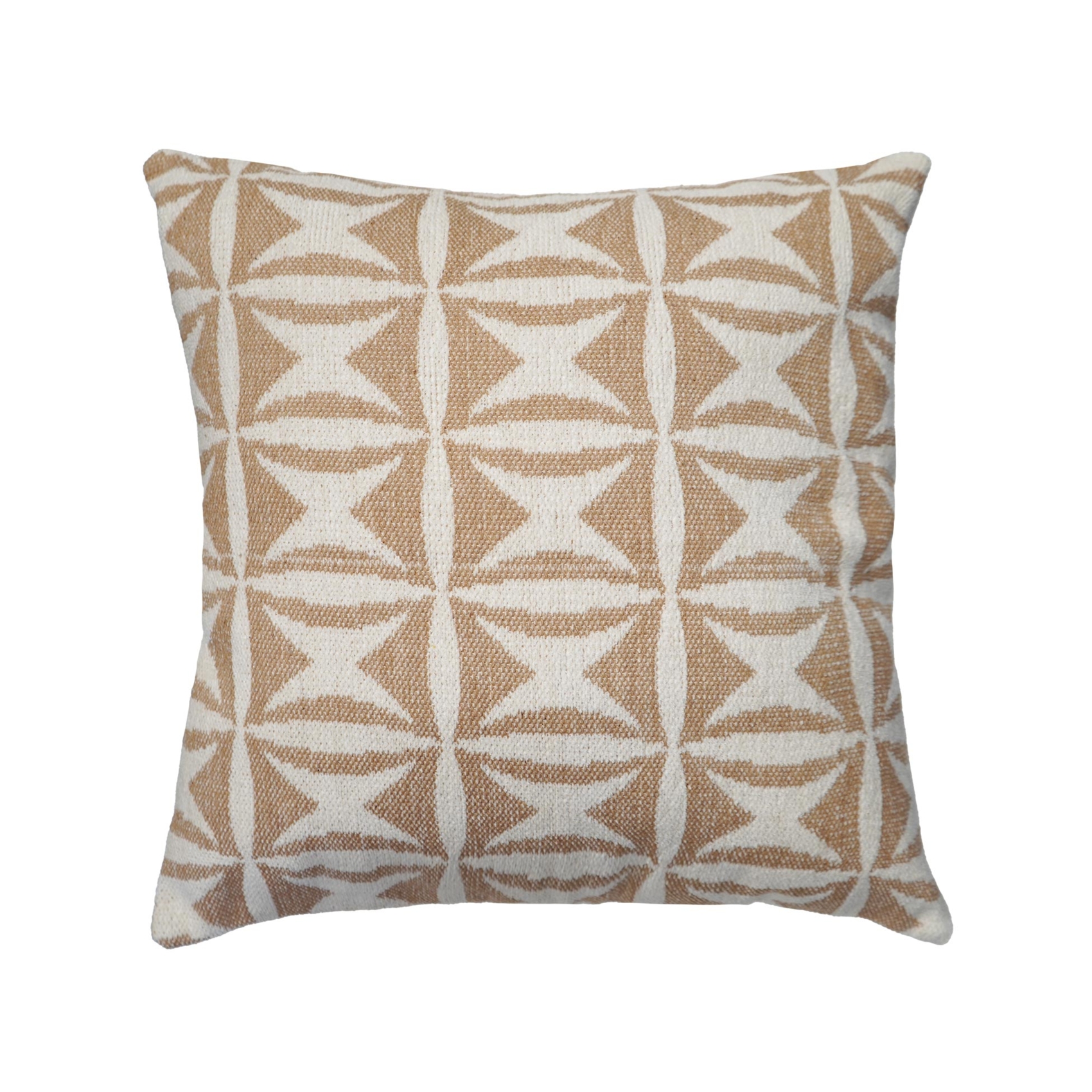 Coussin décoratif en jacquard à motif géométrique, DOUCEUR D'INTÉRIEUR