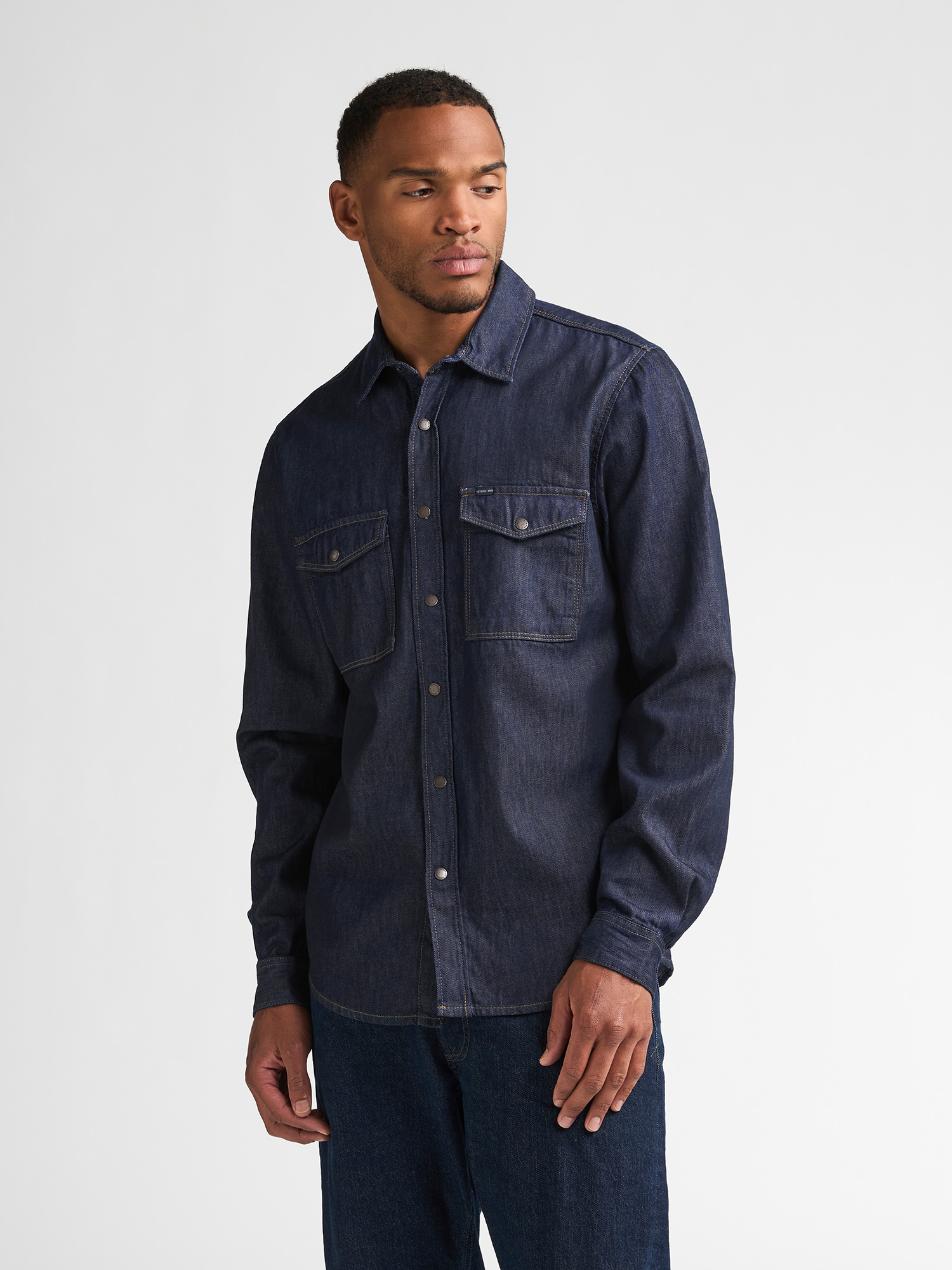 Chemise en jean à manches longues pour homme forgestate, PETROL INDUSTRIES