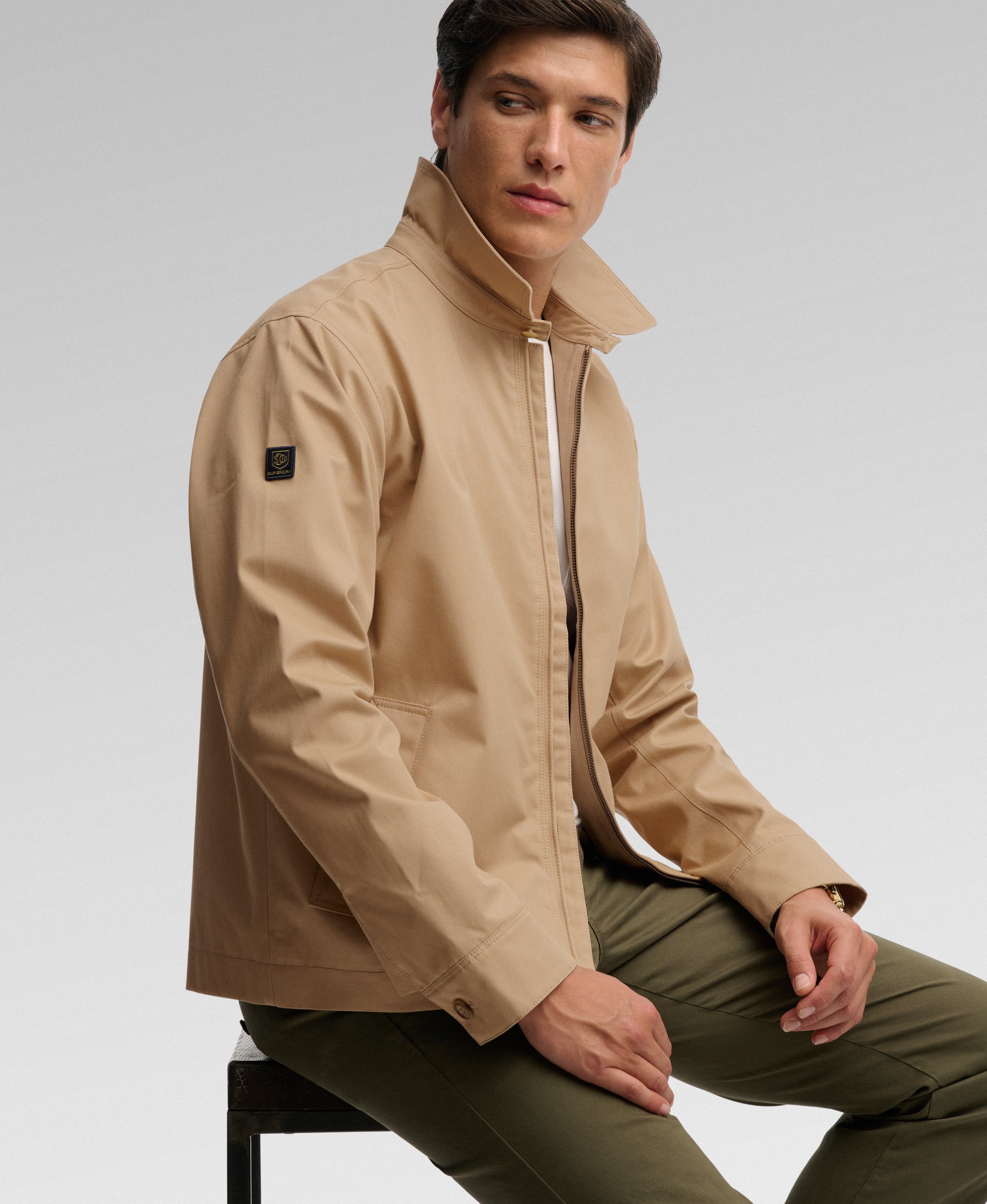 Veste Harrington à Col, SUPERDRY