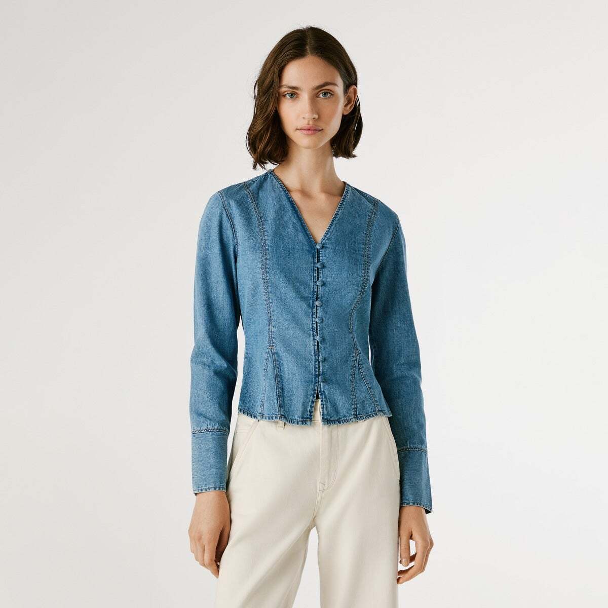 Chemise Coupe Slim En Denim, PEPE JEANS
