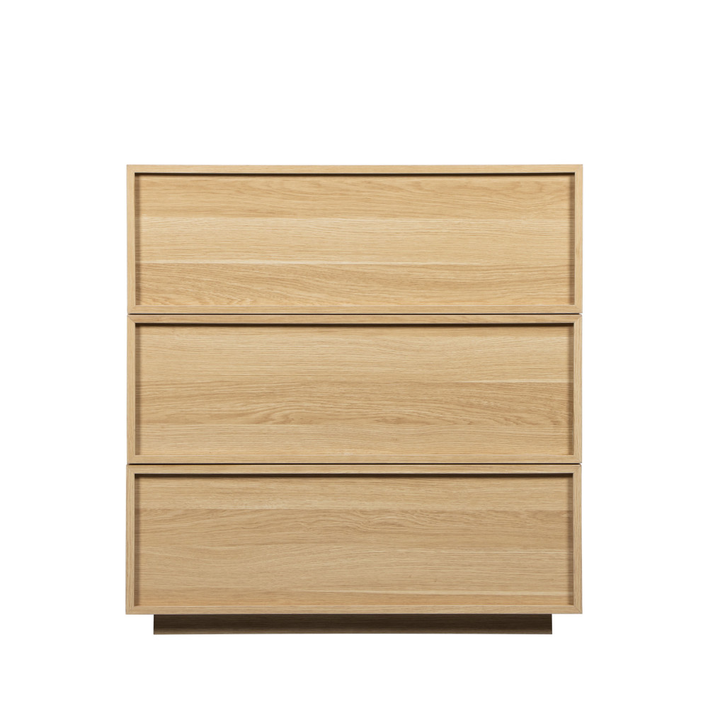 Commode 3 tiroirs en bois L85cm- JOY, DRAWER