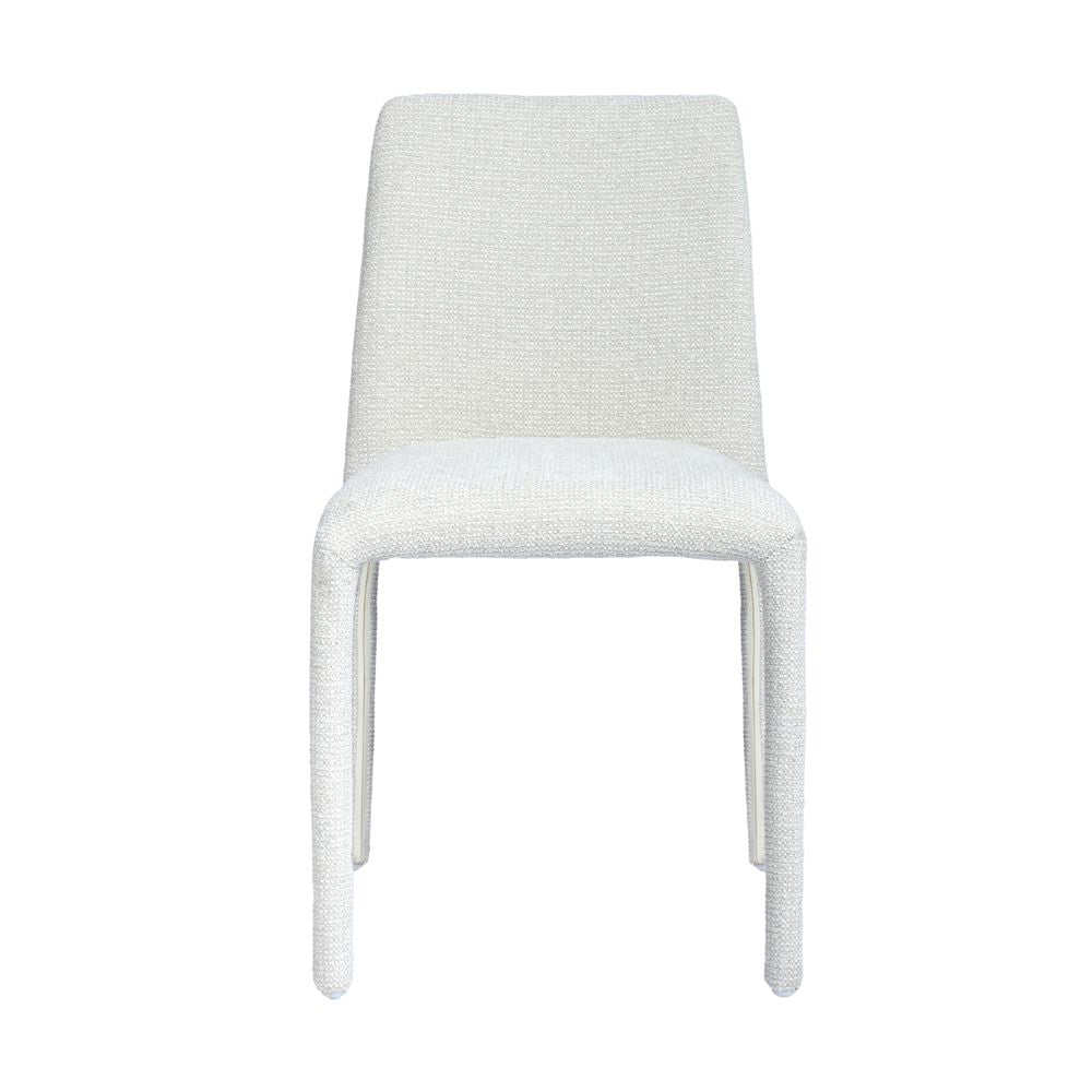 Chaise repas empilable tissu chenillé, ZAGO