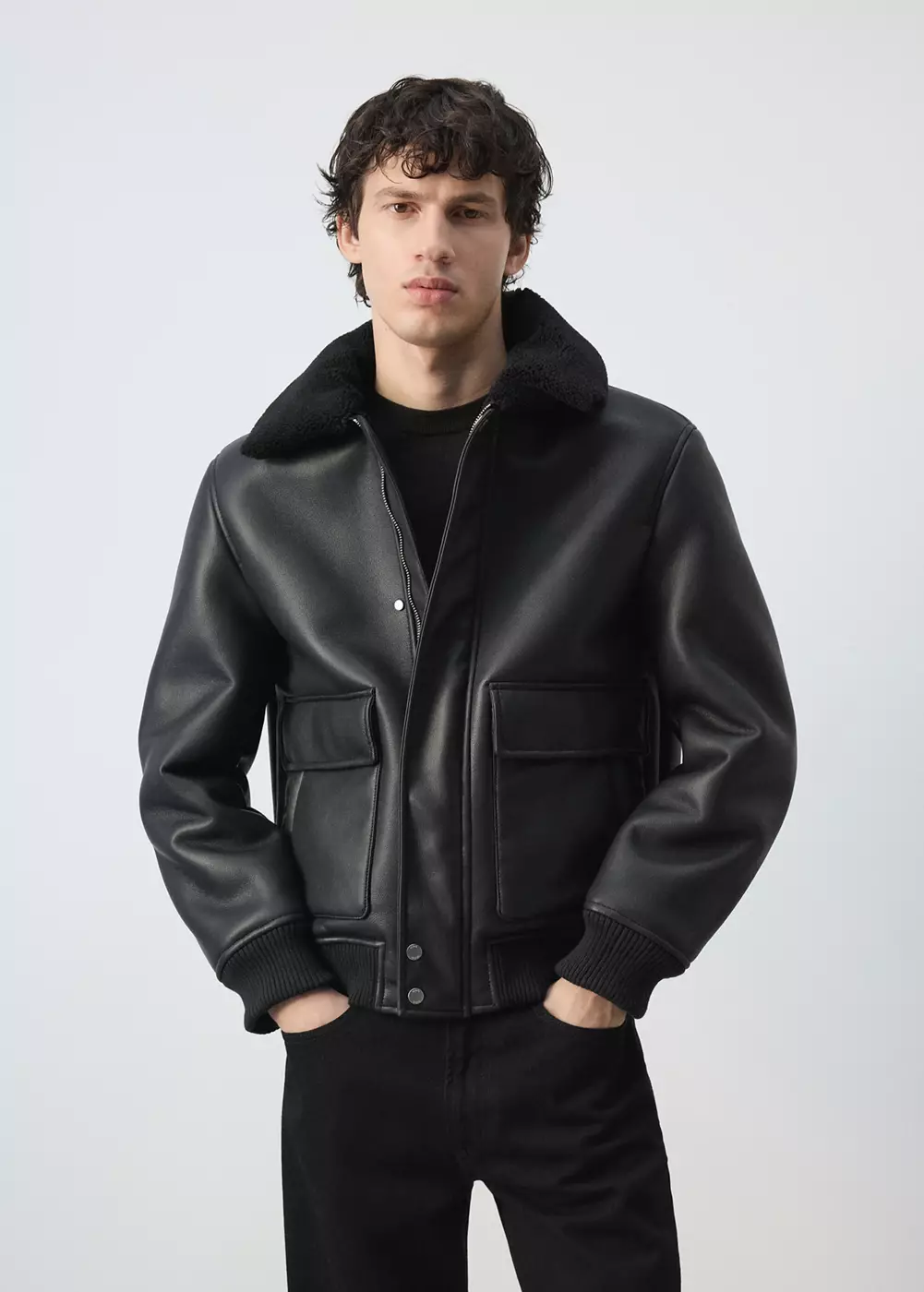 Veste double face intérieur moutonné, MANGO MAN