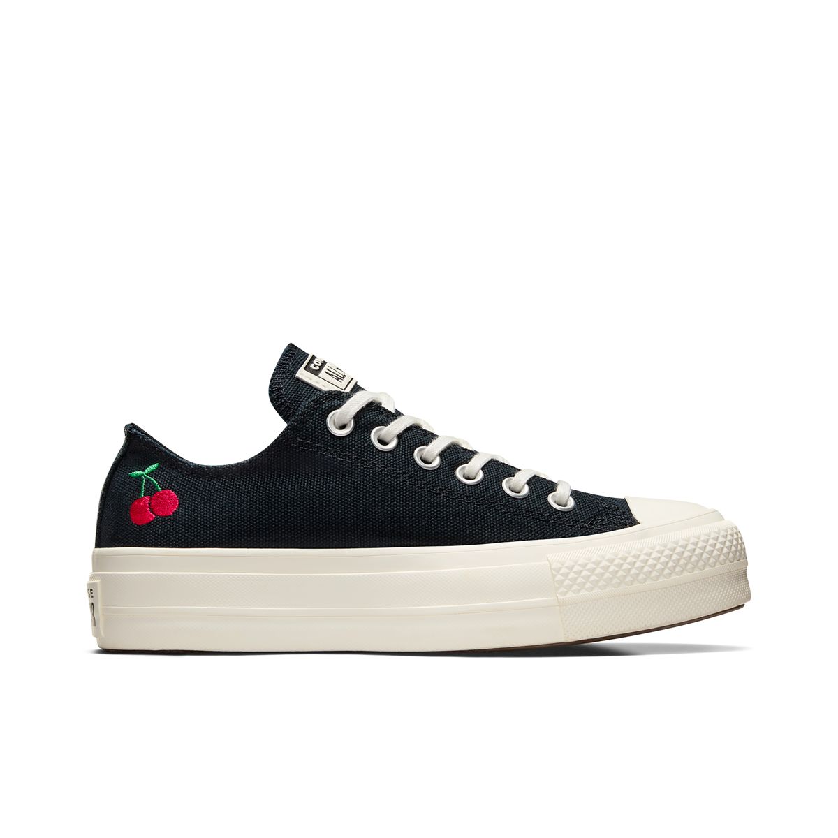 Converse basse noire femme plateforme La Redoute