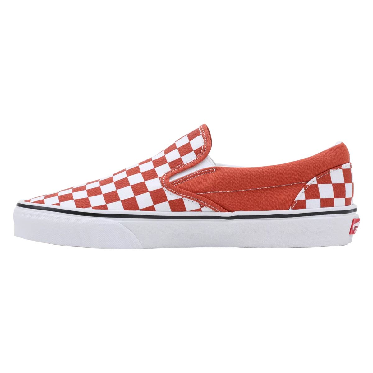 Vans rouge slip on sales