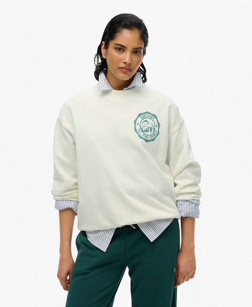 Sweat ras du cou ample monochrome Lo-Fi Outdoor, SUPERDRY
