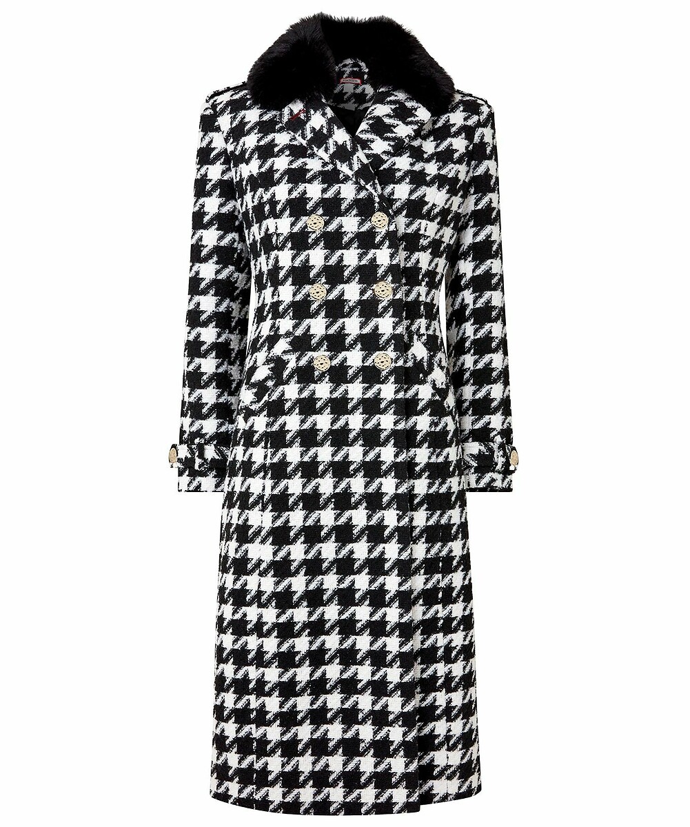 Topshop kim check coat on sale