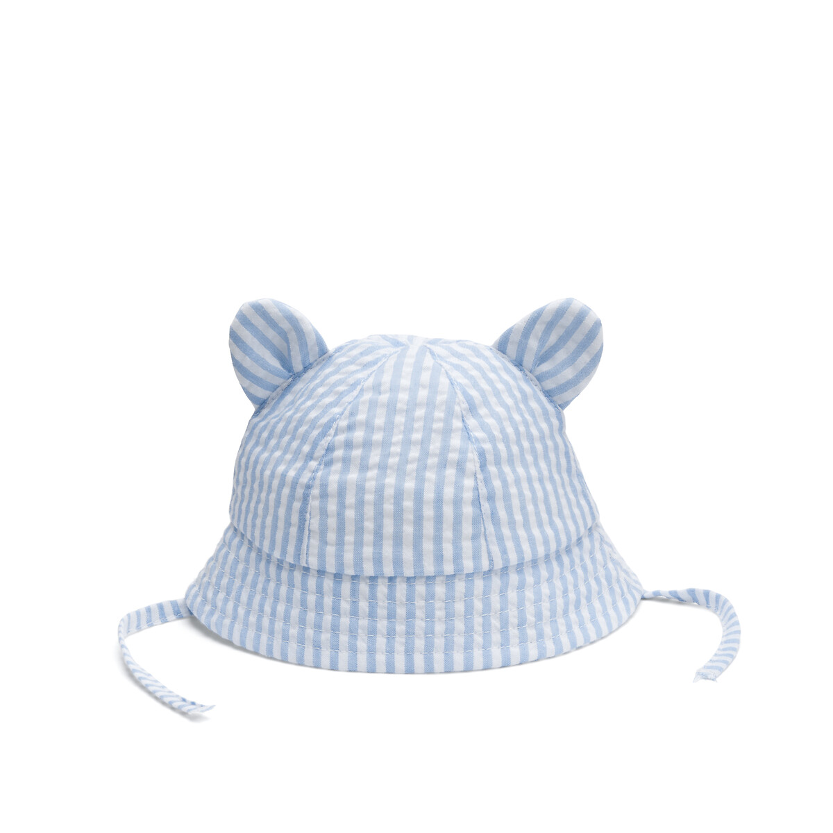 Striped Bucket Hat with Ears