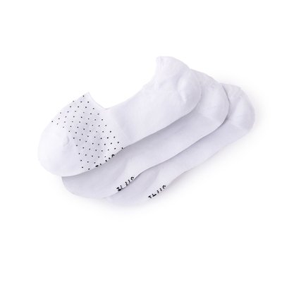 Pack of 3 Pairs of Invisible Socks in Cotton Mix LA REDOUTE COLLECTIONS