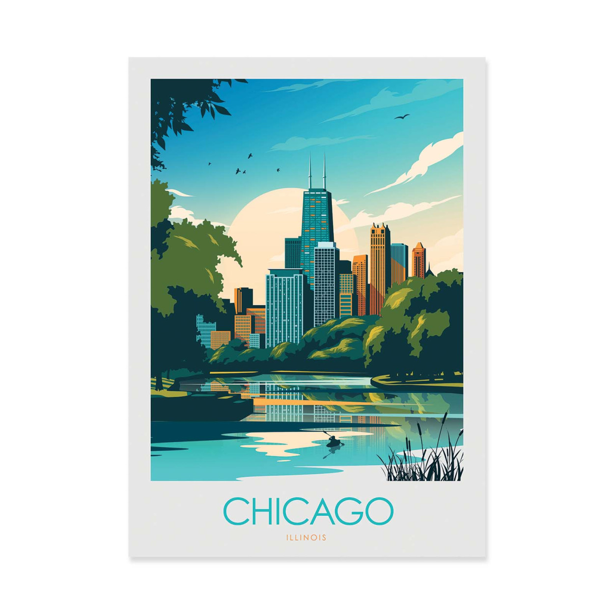 Affiche d'art - Chicago - Studio Inception, WALL EDITIONS
