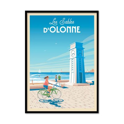 Poster d'art - Les sables d'Olonne - Olahoop Travel Posters WALL EDITIONS