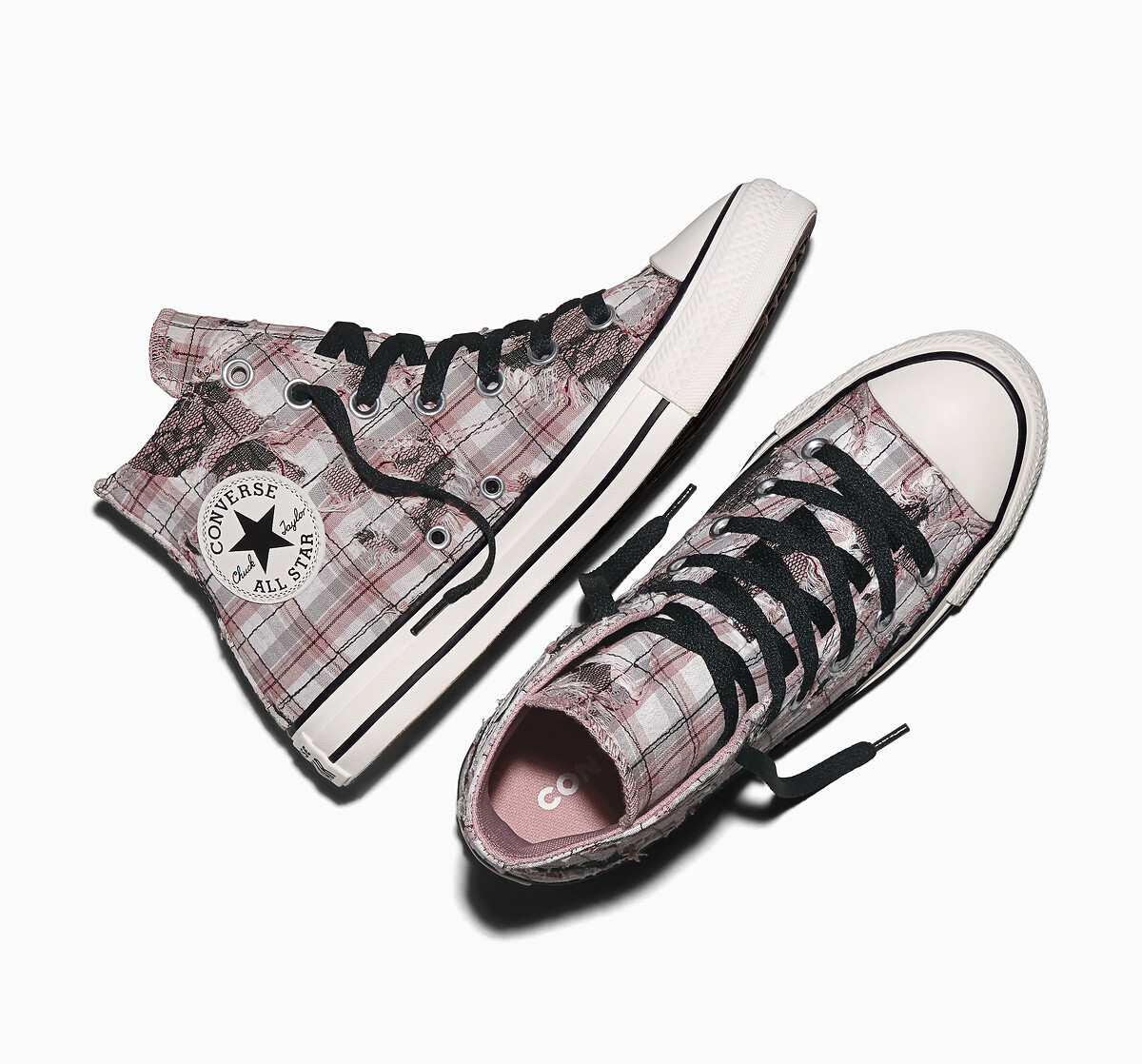 Converse Zapatillas CHUCK TAYLOR ALL STAR HI PLAID LACE MATERIAL — photo 4
