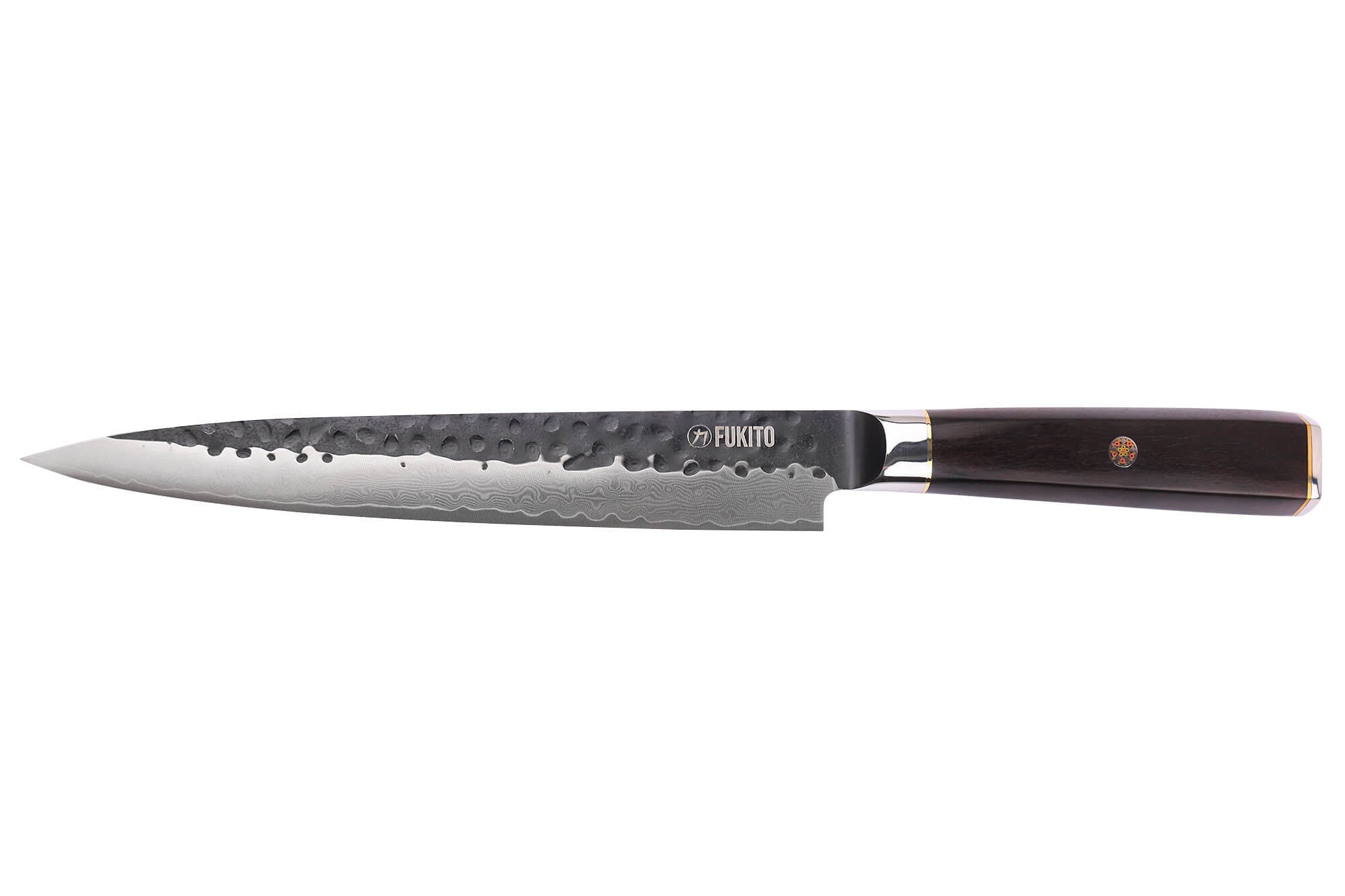 Couteau sujihiki Ebène Damas VG10 67 couches, FUKITO