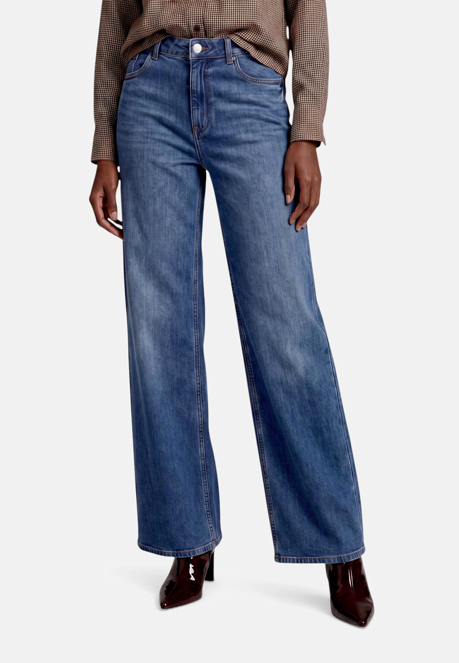 Jean basique à jambes larges, ZERO