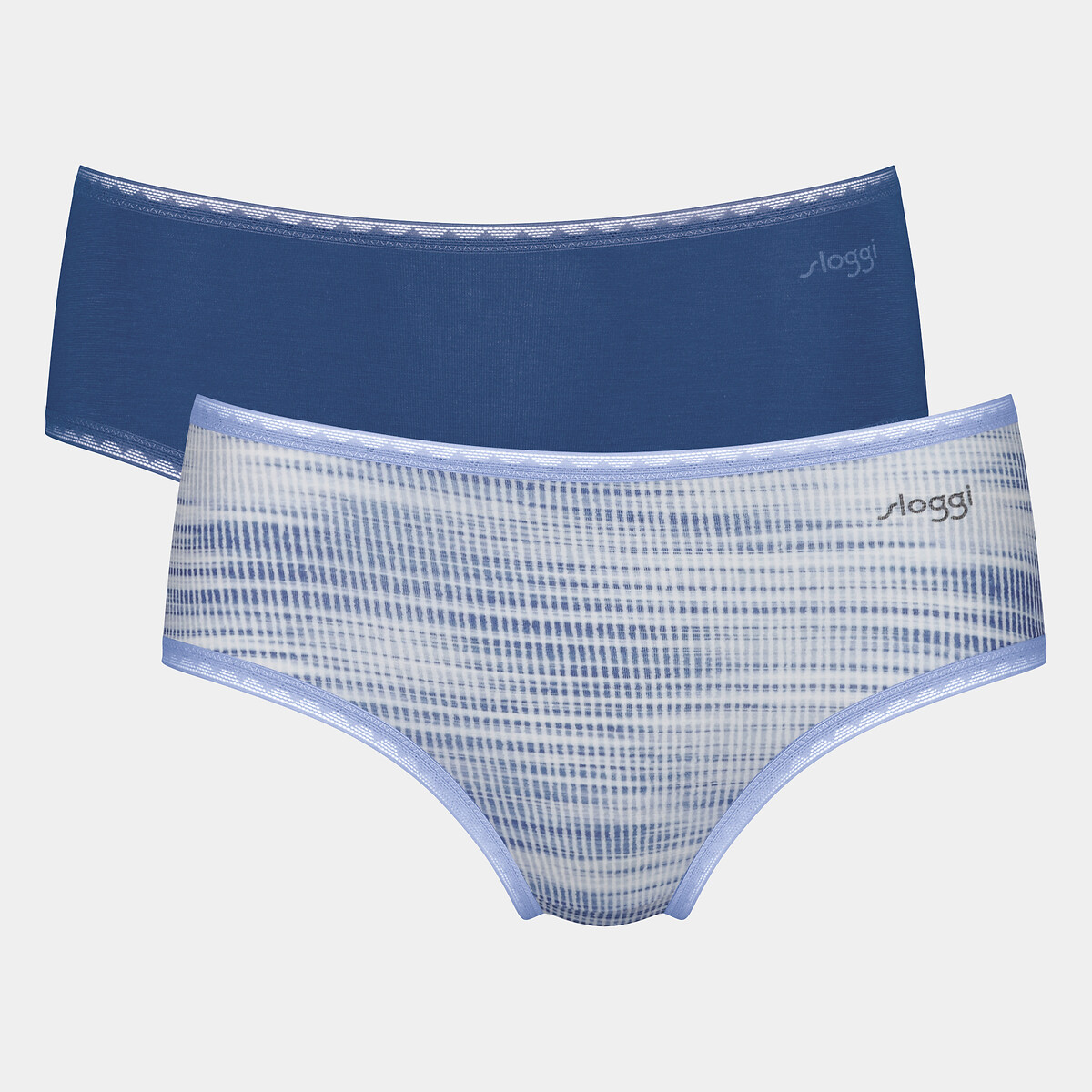 Pack of 2 Go Midi Knickers in Organic Cotton