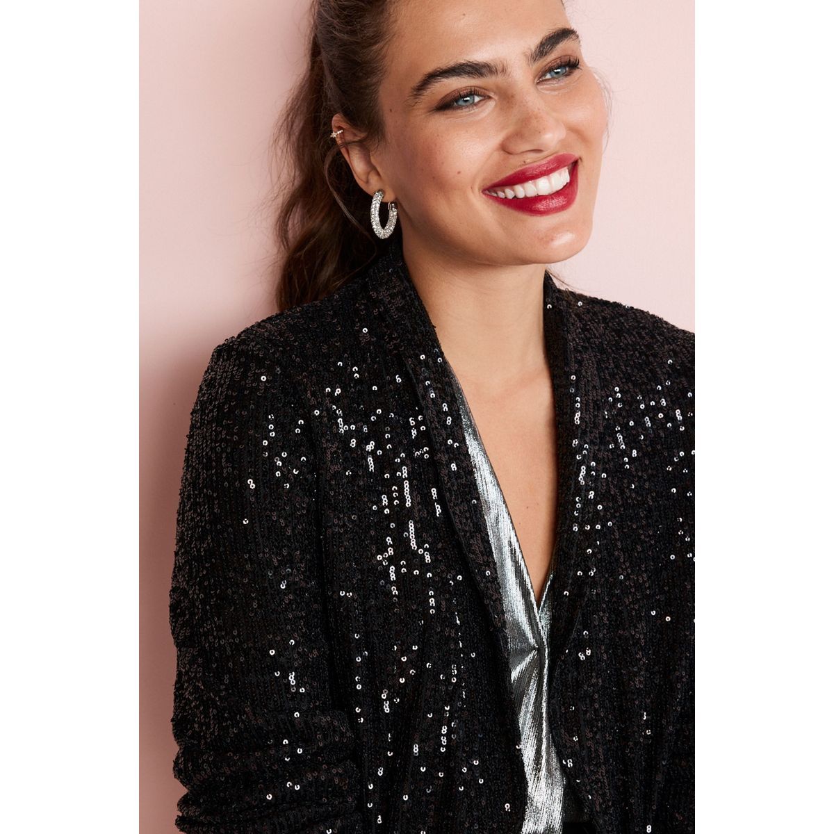 Blazer sequins hotsell femme