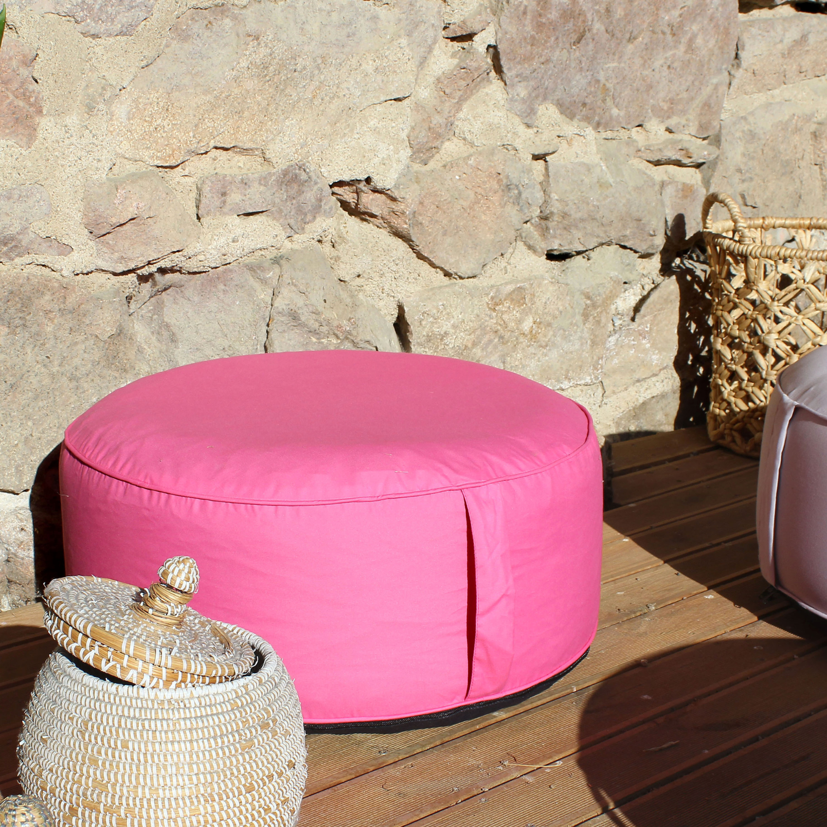 Pouf Gonflable Doux - Repose-pieds Confortable Intérieur Et Extérieur Pour Canapé, Jardin, Plage Et Camping