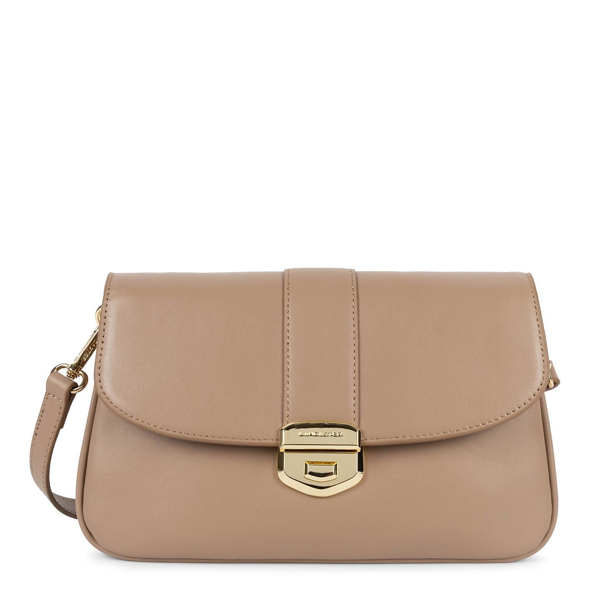 Donna Fia Flap Bag with Double Pouch in Leather