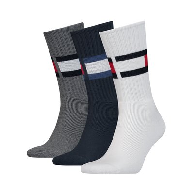 Pack of 3 Pairs of Socks in Cotton Mix TOMMY HILFIGER