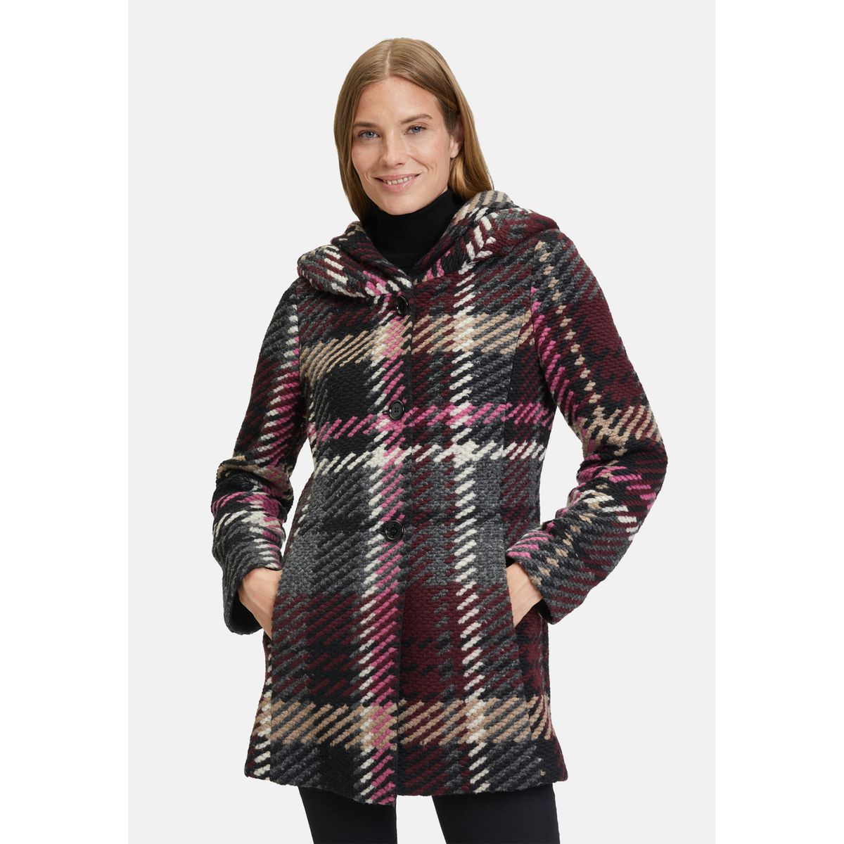 Caban cheap carreaux femme