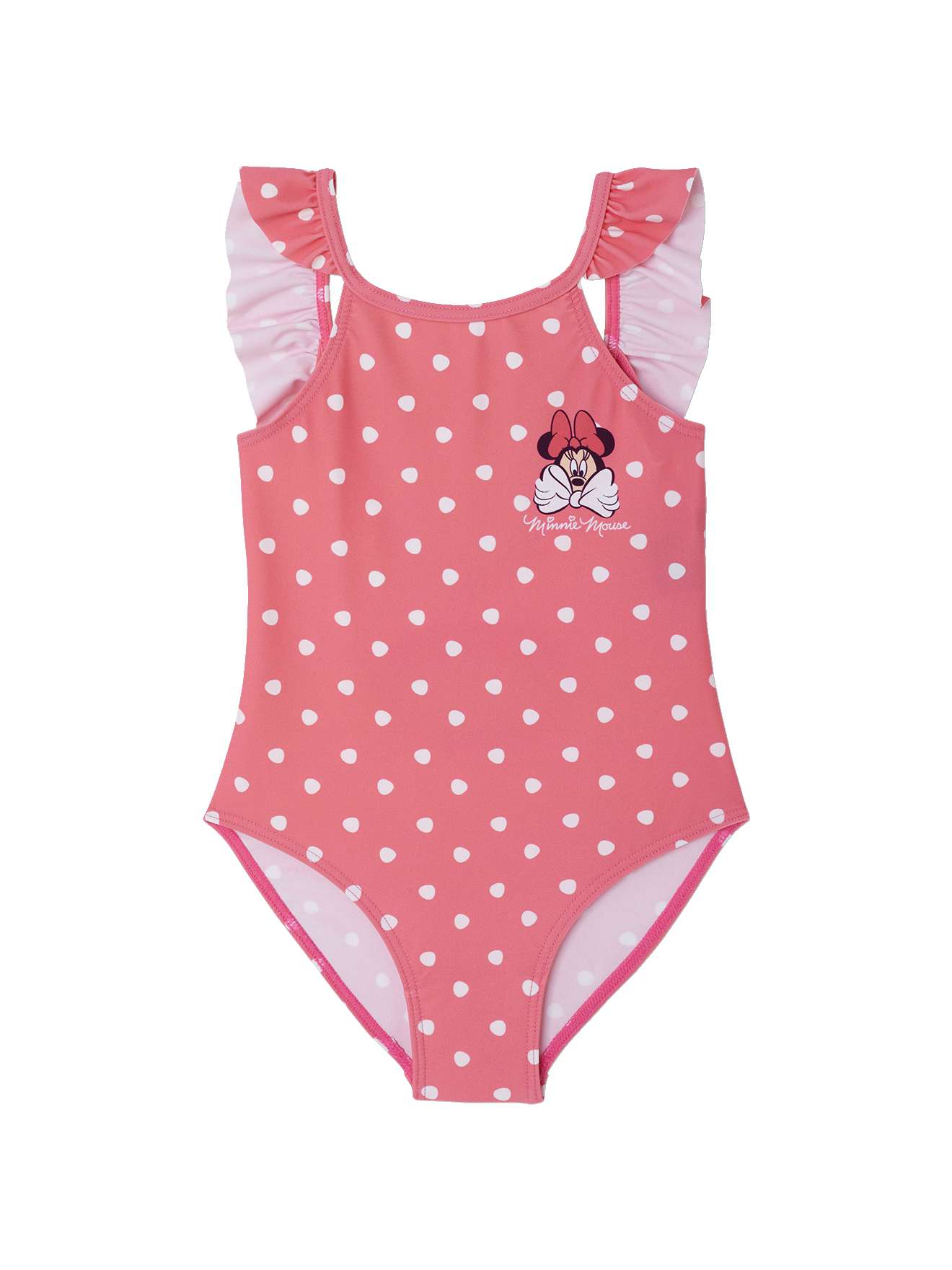 Maillot de bain 1 pièce Disney® Minnie imprimé pois, VERTBAUDET