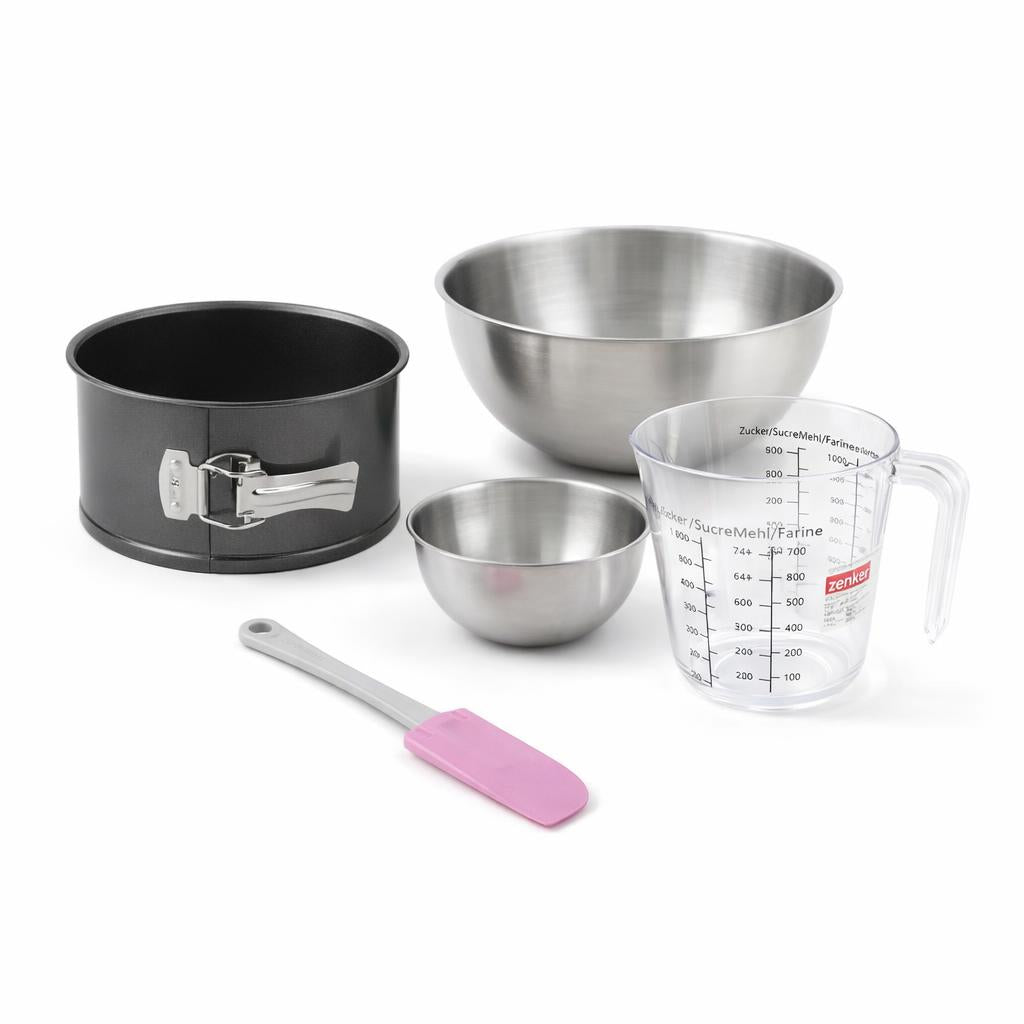 Set de 5 ustensiles de pâtisserie moule à gâteaux bols spatule, ZENKER