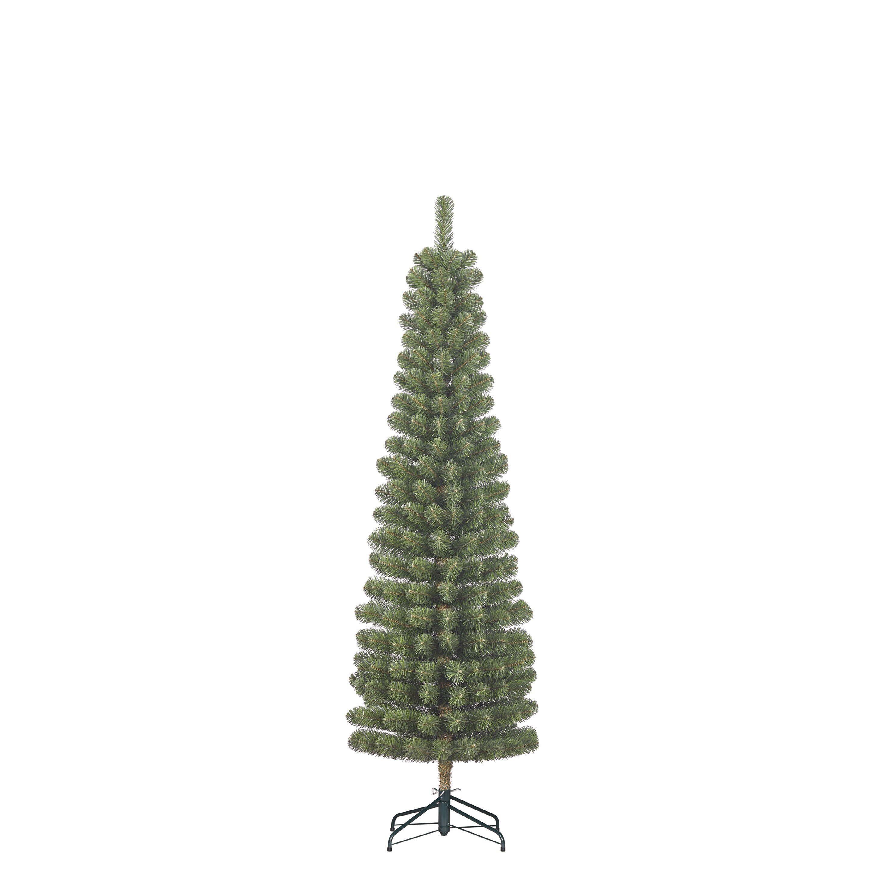Sapin de Noël artificiel étroit H185 cm CHARLTON, BLACK BOX TREES