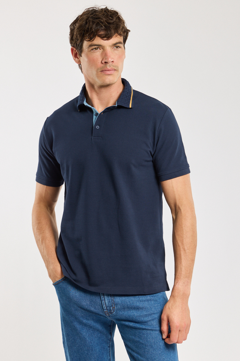 Polo uni Bérac - coton piqué, GUY DE BERAC