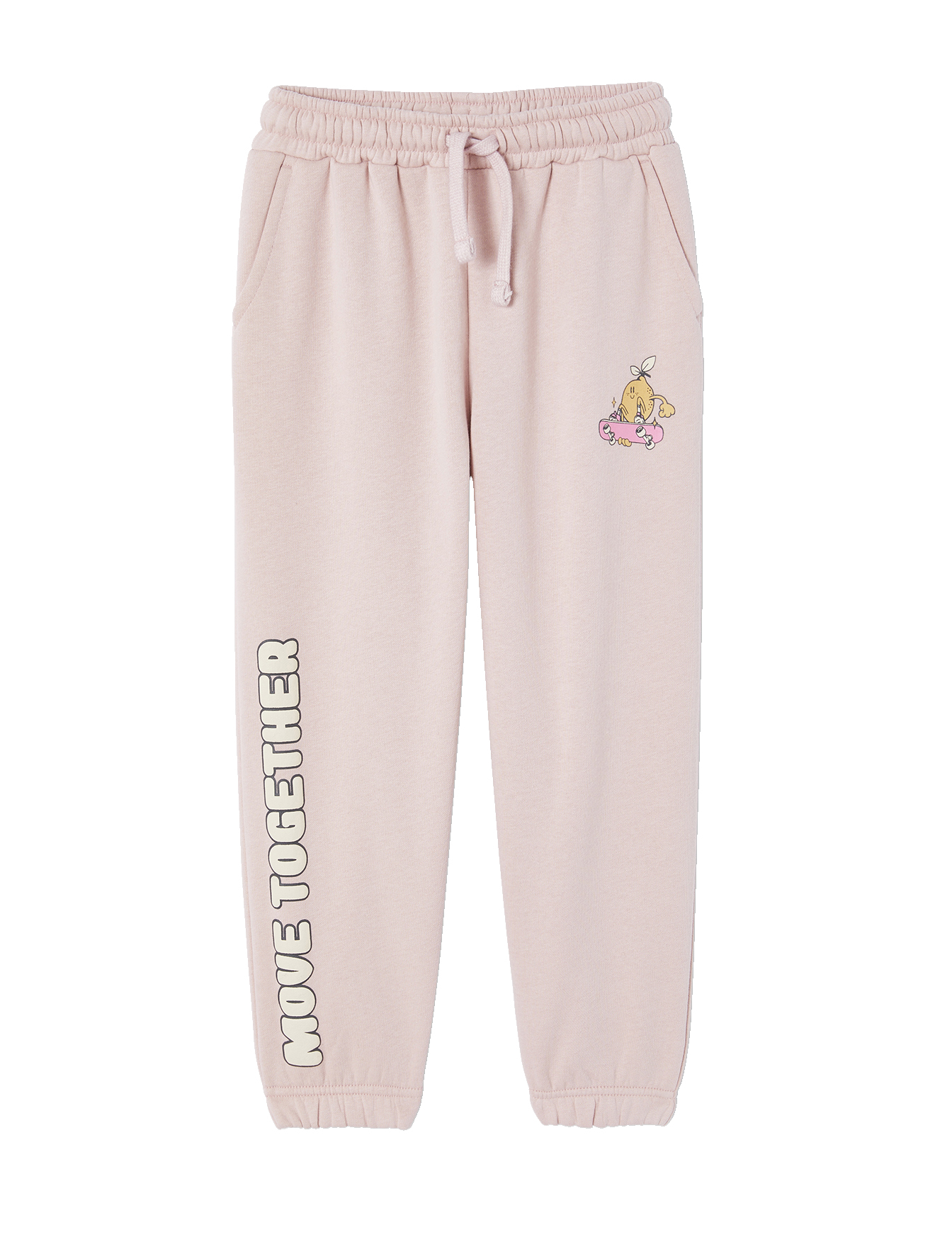 Pantalon jogging détails fanatisie en molleton, VERTBAUDET