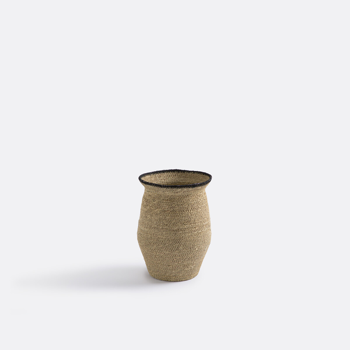 Saski Woven Straw Basket H25cm, LA REDOUTE INTERIEURS