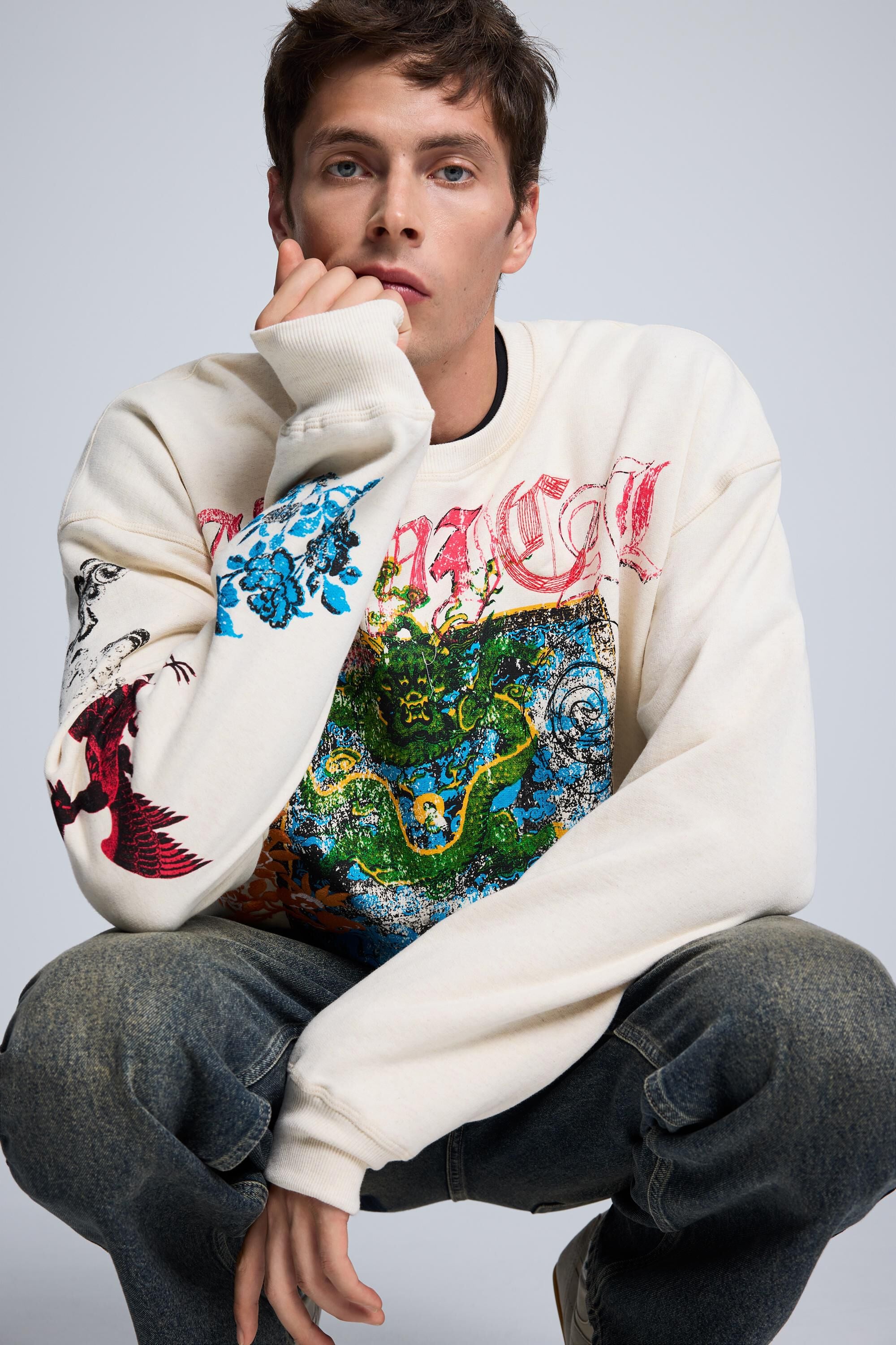 sweat imprimé japon, DESIGUAL