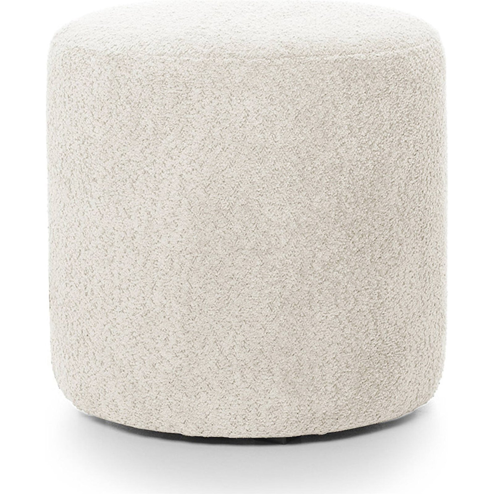 Pouf rond tissu bouclé collection SEPPIO, RECOLLECTION