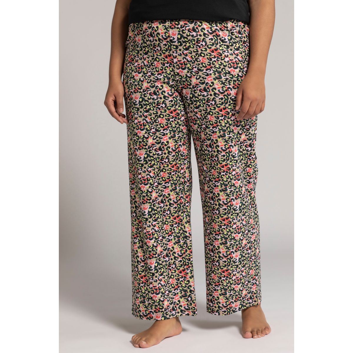 Fleurs de Cerisier 727887 Ulla Popken Femme Grandes Tailles Pantalon de Pyjama 