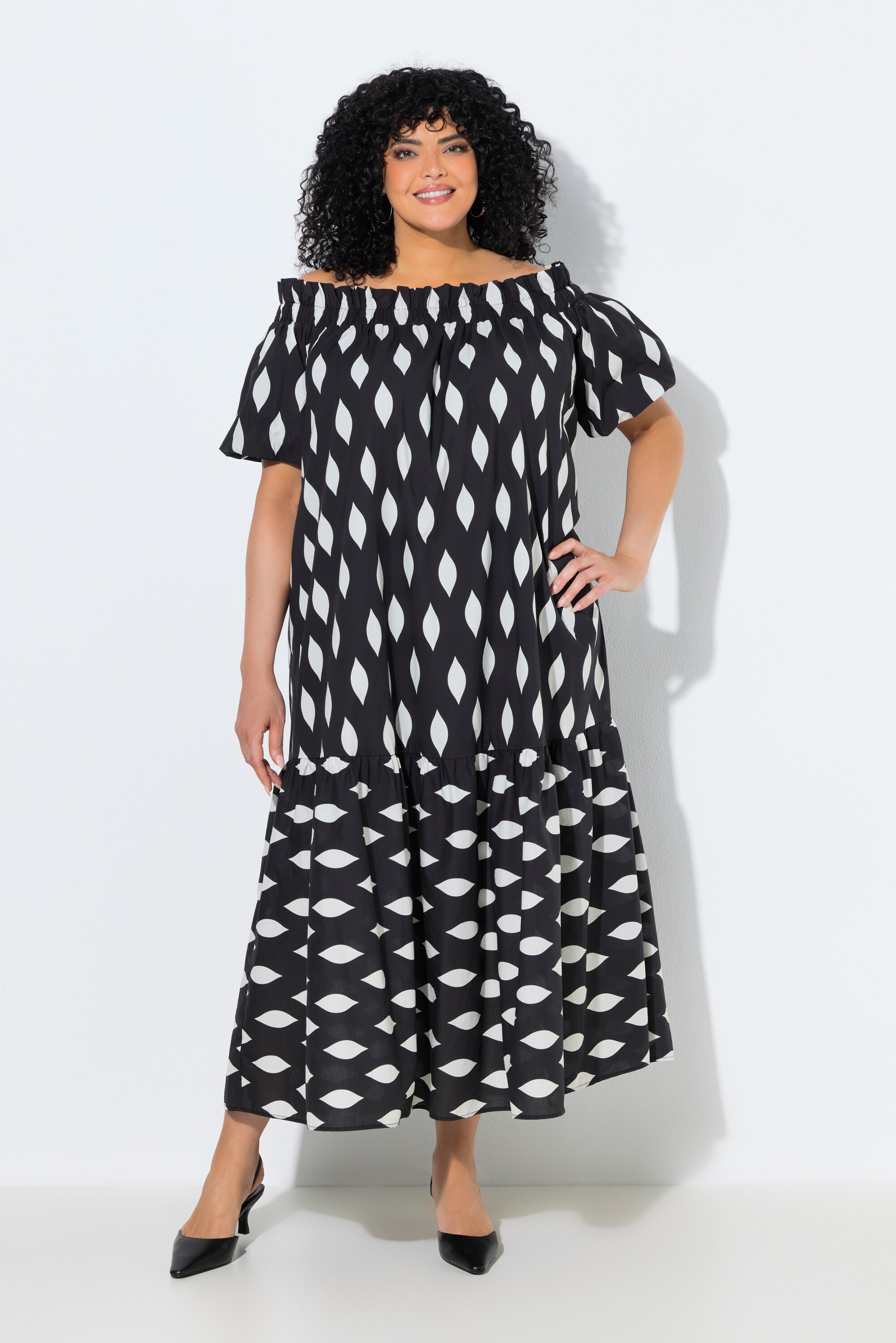 Robe maxi motif alvéoles, ULLA POPKEN