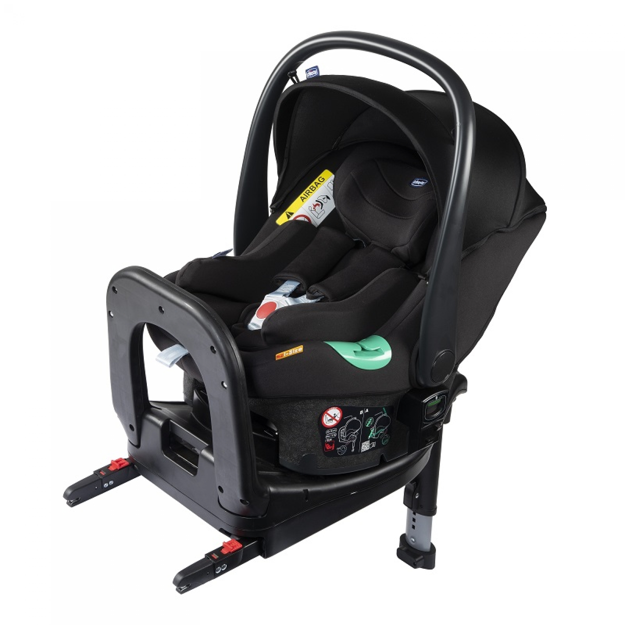 Siège auto Kiros Evo i-Size Black avec base, CHICCO