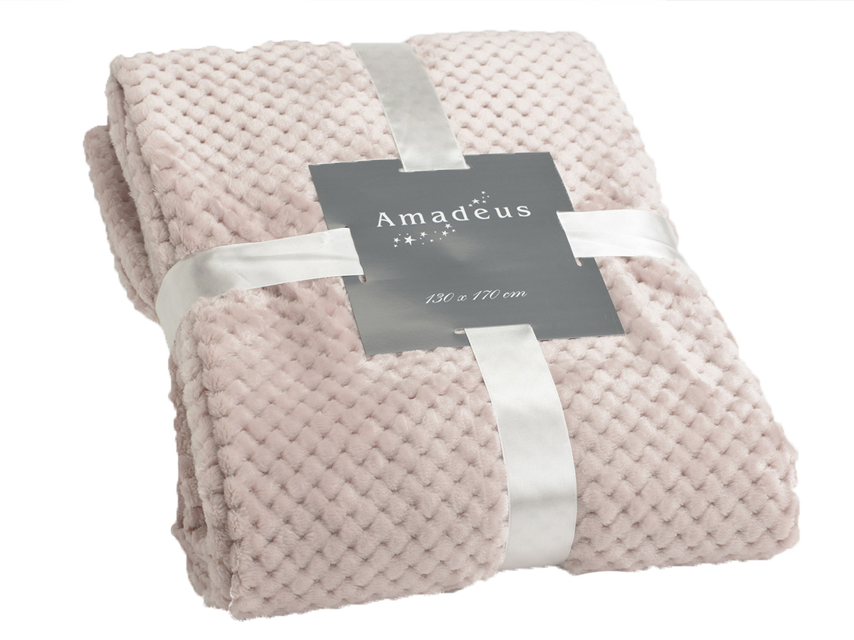 Plaid Damier Gris clair 170x240, AMADEUS