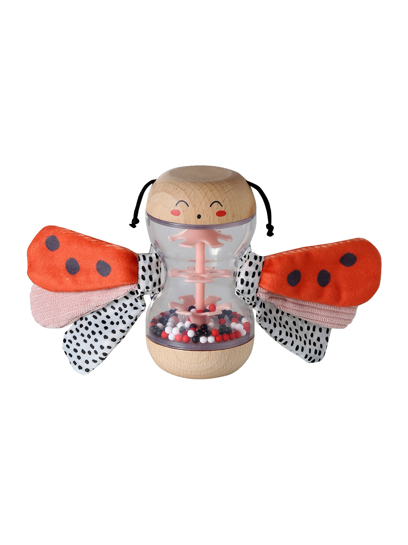 Hochet bois coccinelle, VERTBAUDET