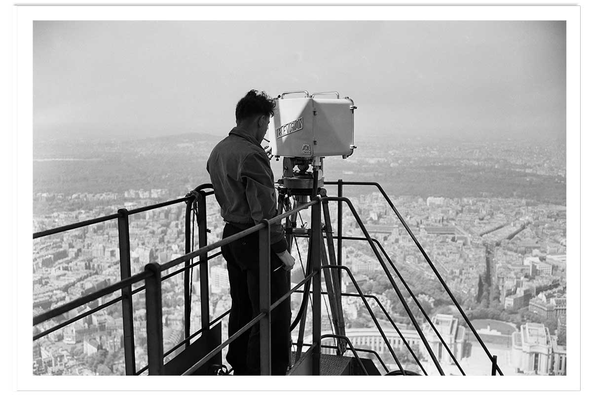 Affiche photo ancienne - Télévision - La Tour Eiffel, HEXOA